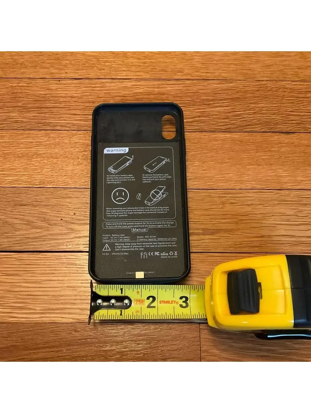 Casely black iPhone X/Xs Max charging case NWOT